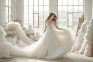 Tout ce que vous devez savoir sur la quantité de tissu nécessaire pour une robe de mariée