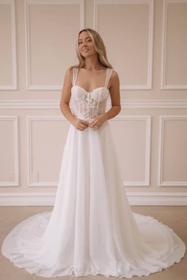 robe de mariee maxims wedding michelle 1