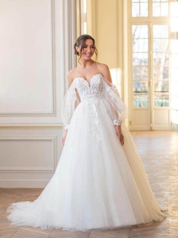 Robe de mariée Paul & Nathalie 24pn03 - vue 1