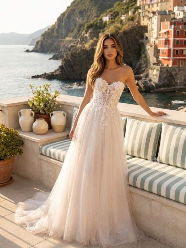 Robe de mariée Paul & Nathalie 27pn19 - vue 1